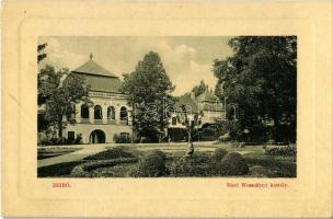 1914 Zsibó, Jibou; Báró Wesselényi kastély, kert. W. L. Bp. 7092. / castle and garden