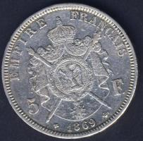Franciaország 1869. 5Fr Ag III. Napóleon T:2-/3+
