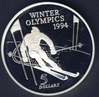 Új-Zéland 1994. 5$ Ag "Téli Olimpia" T:PP