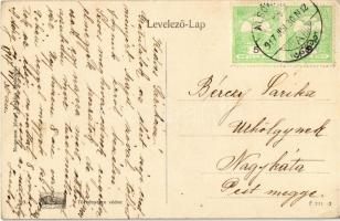 1917 Árvaváralja, Oravsky Podzámok; Tátra, Árva vára észak felől. Neumann József kiadása / Burgschlo...