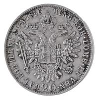 1856E 20Kr Ag "Ferenc József" Gyulafehérvár (4,28g) T:2 kis karc / Hungary 1856E 20 Kreuze...