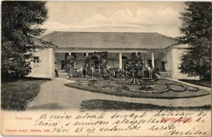 1900 Bártfa-fürdő, Bardejovské Kúpele, Bardiov, Bardejov; Park-Club. Divald Adolf 196. (EK)