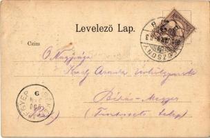 1900 Pozsony, Pressburg, Bratislava; várrom részlet (Vár-roin) / Partien aus der Schlossruine / cast...