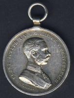 Ausztria cca. 1860-as évek DN "Der Tapferkeit" Ag hadi érdemérem 17,7g T:2