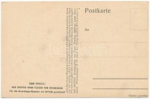 Der Dichter Hans Flesch von Brunningen. Für die Brunningen-Nummer der Aktion gezeichnet. Die Berline...