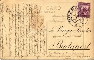 1935 Rozsnyó, Roznava; Kapu alj, Erzsébet királyné (Sissi) szobra, utcai árus, Schwarcz üzlete, dohá...