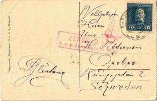 398. Unsere Motormörser werden zum Aufstellungplatz gebracht. Phot. J. Perscheid / WWI K.u.K. (Austr...