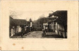 1901 Bártfafürdő, Bardejovské Kúpele, Bardiov; Felső úri utca. Salgó Mór kiadása / street view with villas