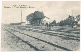 Szered, Sereth, Sered nad Váhom; vasútállomás / Nádrazie / Bahnhof / railway station (EK)