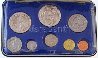 Barbados 1975. 1c-10$ (8xklf) forgalmi sor sérült dísztokban T:PP Barbados 1975. 1 Cent - 10 Dollars (8xdiff) coin set in damaged case C:PP