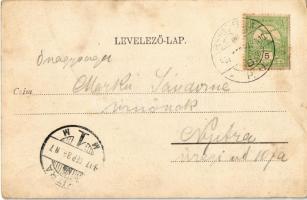 1907 Tátra, Magas-Tátra, Vysoké Tatry; Csorba-tó / Strbské pleso / lake, High Tatras (ázott sarok / ...