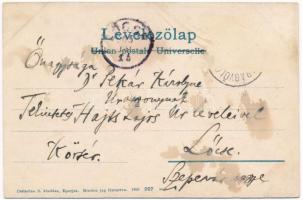 1903 Tátra, Magas-Tátra, Vysoké Tatry; Részlet a Csorba-tónál. Cattarino S. kiadása 207. sz. / Strbs...