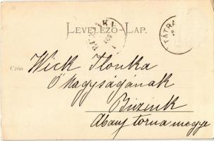 1900 Tátra, Magas-Tátra, Vysoké Tatry; Zöld-tó, Frigyes főherceg menedékház / Chata Zeleného pleso /...