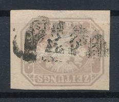 Newspaper stamp, greyviolet, large watermark part 