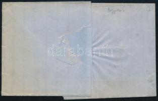 ~1864 2 x 5kr on domestic cover "TEMESVÁR" - "RUSZKBERG" Signed: Ferchenbauer ~1...