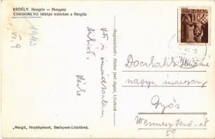 1943 Csíksomlyó, Sumuleu Ciuc; háttérben a Hargita