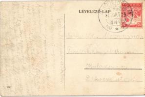 1917 Marosújvár, Uioara, Ocna Mures; bányatorkolat, belső / mine interior