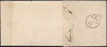 ~1864 2 x 10kr on registered domestic cover red "PEST RECOMMANDIRT" - "RAAB" Cer...