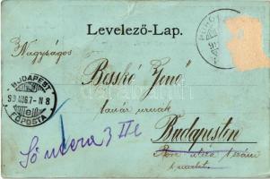 1899 Tiszolc, Tisovec; Tiszolcz hradovai hegyei, látkép este, templom. Kohn Albert kiadása / Hradová...