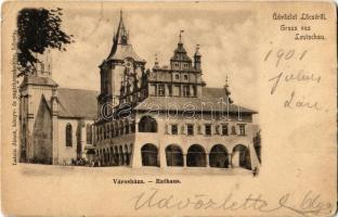 1901 Lőcse, Levoca; Városháza. Latzin János kiadása / Rathaus / town hall (EK)