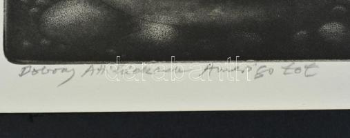 Tot, Amerigo (1909-1984): Triase: Al bagno. Rézkarc, mezzotinto, papír, paszpartuban jelzett, datált...