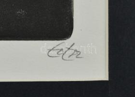 Tot, Amerigo (1909-1984): Triase: Al bagno. Rézkarc, mezzotinto, papír, paszpartuban jelzett, datált...