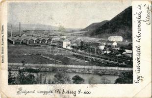 1903 Zólyom, Zvolen; vasgyár. Holub Ágoston kiadása / iron works, factory (szakadás / tear)