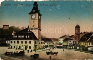 Brassó, Kronstadt, Brasov; Városháza, ortodox templom / town hall, Orthodox church (b)