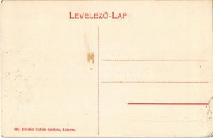 Losonc, Lucenec; Városháza télen, piac, Hochfelder D., Kohn és Lichtenstern Emil üzlete, Első Losonc...