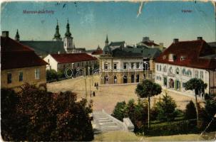 1910 Marosvásárhely, Targu Mures; Vártér, vívóterem. Porjes S. Sándor kiadása / square, fencing hall (szakadás / tear)