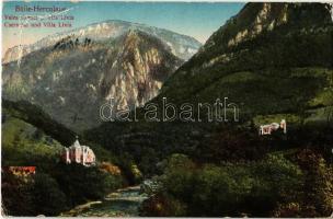 1926 Herkulesfürdő, Herkulesbad, Baile Herculane; Valea Cernei si Villa Livia / Cserna-völgy, Livia villa / valley, villa (gyűrődés / crease)