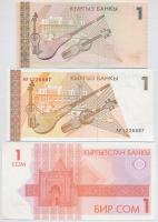 Kirgizisztán 1993. 1S + 1994. 1S + 1999. 1S T:I
Kyrgyzystan 1993. 1 Som + 1994. 1 Som + 1999. 1 Som...