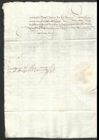 1565 I. Miksa német-római császár és magyar király levele a sziléziai Sprottau (Szprotawa, PL) magis...