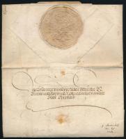 1565 I. Miksa német-római császár és magyar király levele a sziléziai Sprottau (Szprotawa, PL) magis...