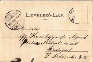 1902 Selmecbánya, Banská Stiavnica; Fő tér, piac, Singer Ignátz üzlete. Joerges / main square, marke...