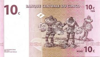 Kongó 1997. 1c, 5c, 10c, 20c, 50c + 2003. 10Fr, 20Fr T:I Összesen 7klf db!