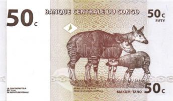 Kongó 1997. 1c, 5c, 10c, 20c, 50c + 2003. 10Fr, 20Fr T:I Összesen 7klf db!