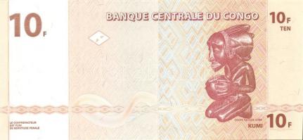 Kongó 1997. 1c, 5c, 10c, 20c, 50c + 2003. 10Fr, 20Fr T:I Összesen 7klf db!