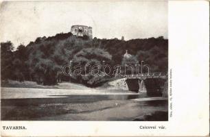 1909 Csicsvaalja, Podcicva (Tavarna, Tovarné); várrom. Ifj. Köhler István felvétele / castle ruins (EK)