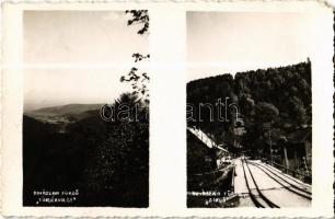 1942 Kovászna, Kovászna-fürdő, Covasna; Tündérvölgy, sikló, iparvasút / valley, industrial railway, funicular. photo (EM)