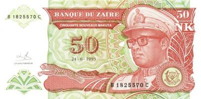 Zaire 1985. 5Z + 1988. 50Z + 1993. 1NM, 5NM, 10NM, 50NM, 1NZ, 5NZ, 10NZ T:I Összesen 9klf db!