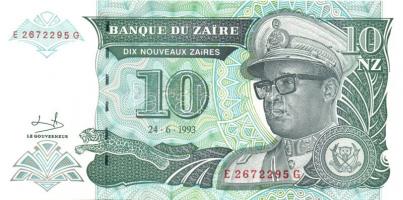 Zaire 1985. 5Z + 1988. 50Z + 1993. 1NM, 5NM, 10NM, 50NM, 1NZ, 5NZ, 10NZ T:I Összesen 9klf db!