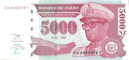 Zaire 1995.1.30. 5000NZ T:I
