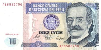 Peru 1985.6.21. 5000S + 1987.6.26. 10I, 50I, 100I, 500I + 1988.6.28. 1000I, 5000I T:I Összesen 7db bankjegy!