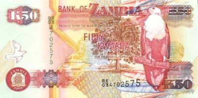 Zambia 1992-2003. 20K, 50K, 100K T:I