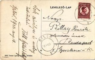 Billéd, Biled; Római katolikus templom belső. Tenner Ignác kiadása / church interior  (EK)