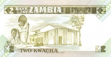 Zambia 1980-88. 2K, 5K, 50K T:I