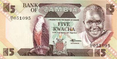 Zambia 1980-88. 2K, 5K, 50K T:I