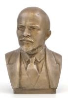 Lenin szobor, alumíníum, jelzés nélkül, m: 18 cm