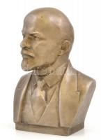 Lenin szobor, alumíníum, jelzés nélkül, m: 18 cm